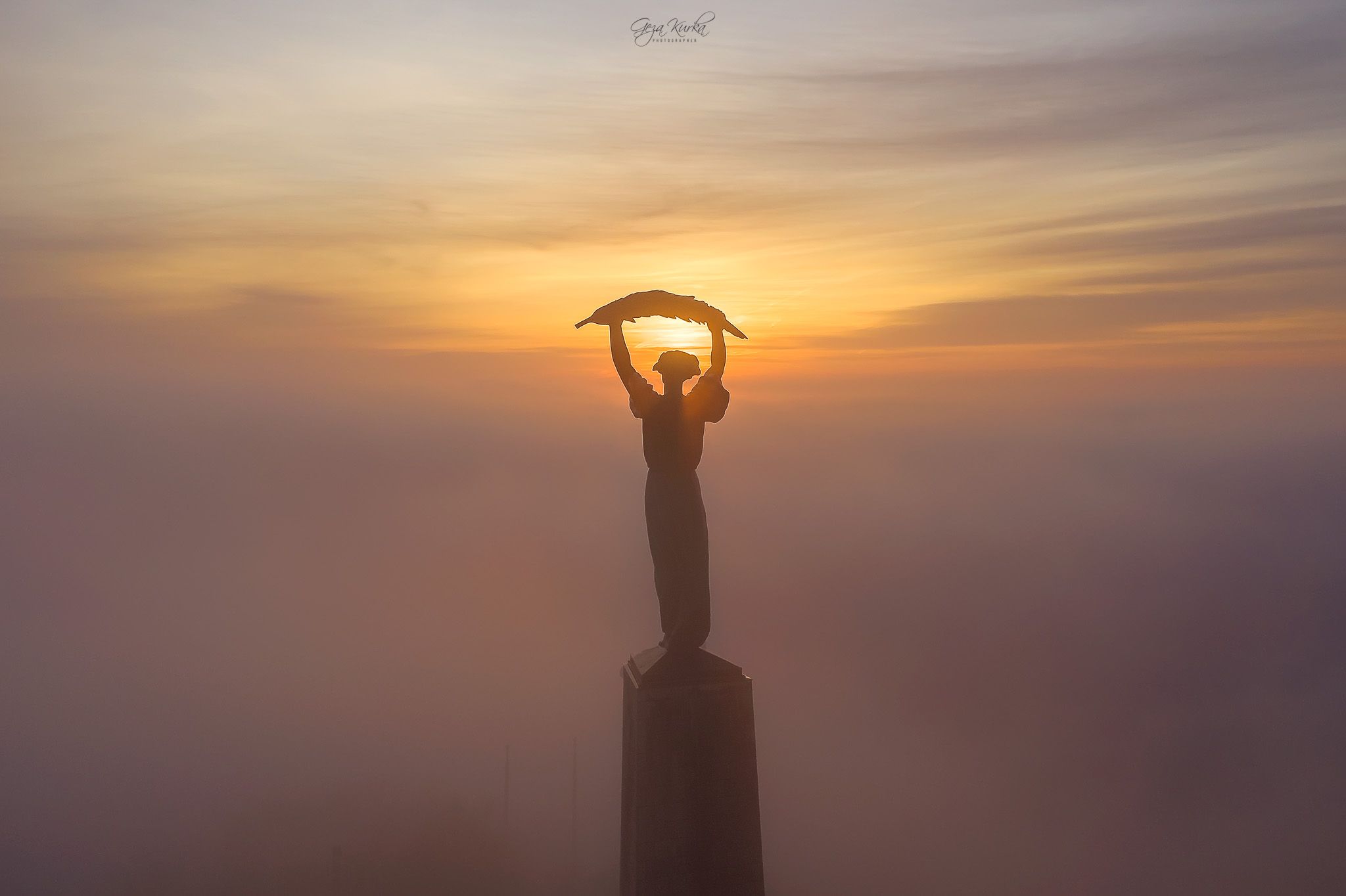 Budapest, Citadella visitor center, Liberty statue, Hungary