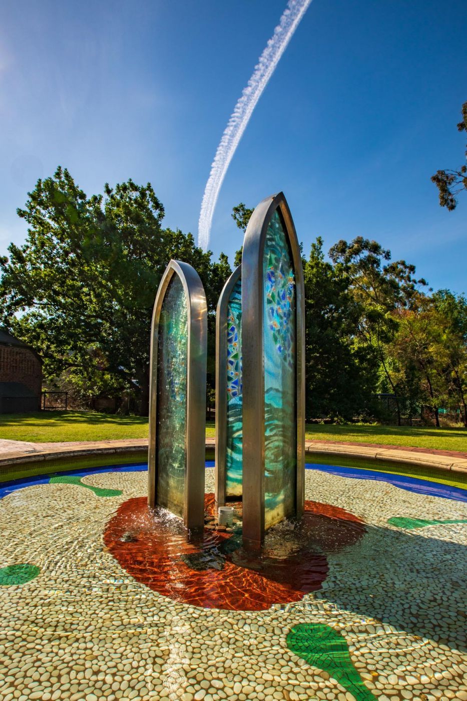 Fountain in Alex Johnston Park Hahndorf South Australia, Australia