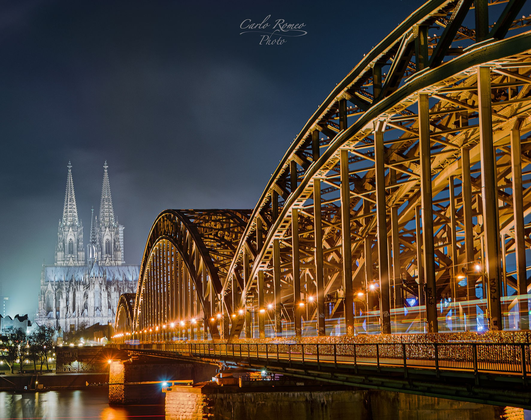 Hohenzollern Bridge with Cologne Cathedral, Cologne, Germany