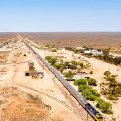 Indian Pacific Cook Drone South Australia, Australia