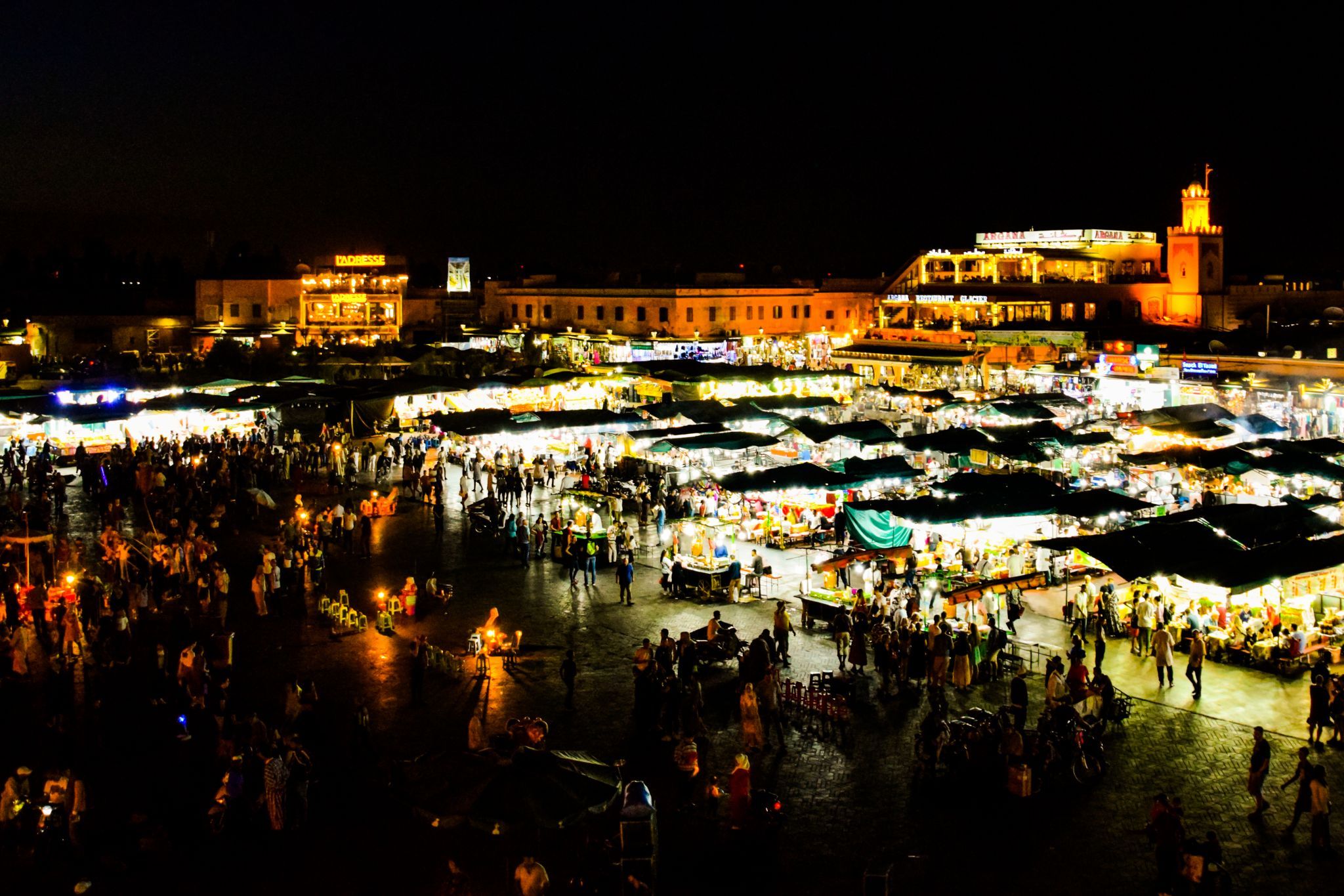Marrakech Café on Jamaa El-Fnaa, Morocco