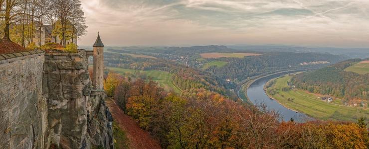 Königstein view in the fall