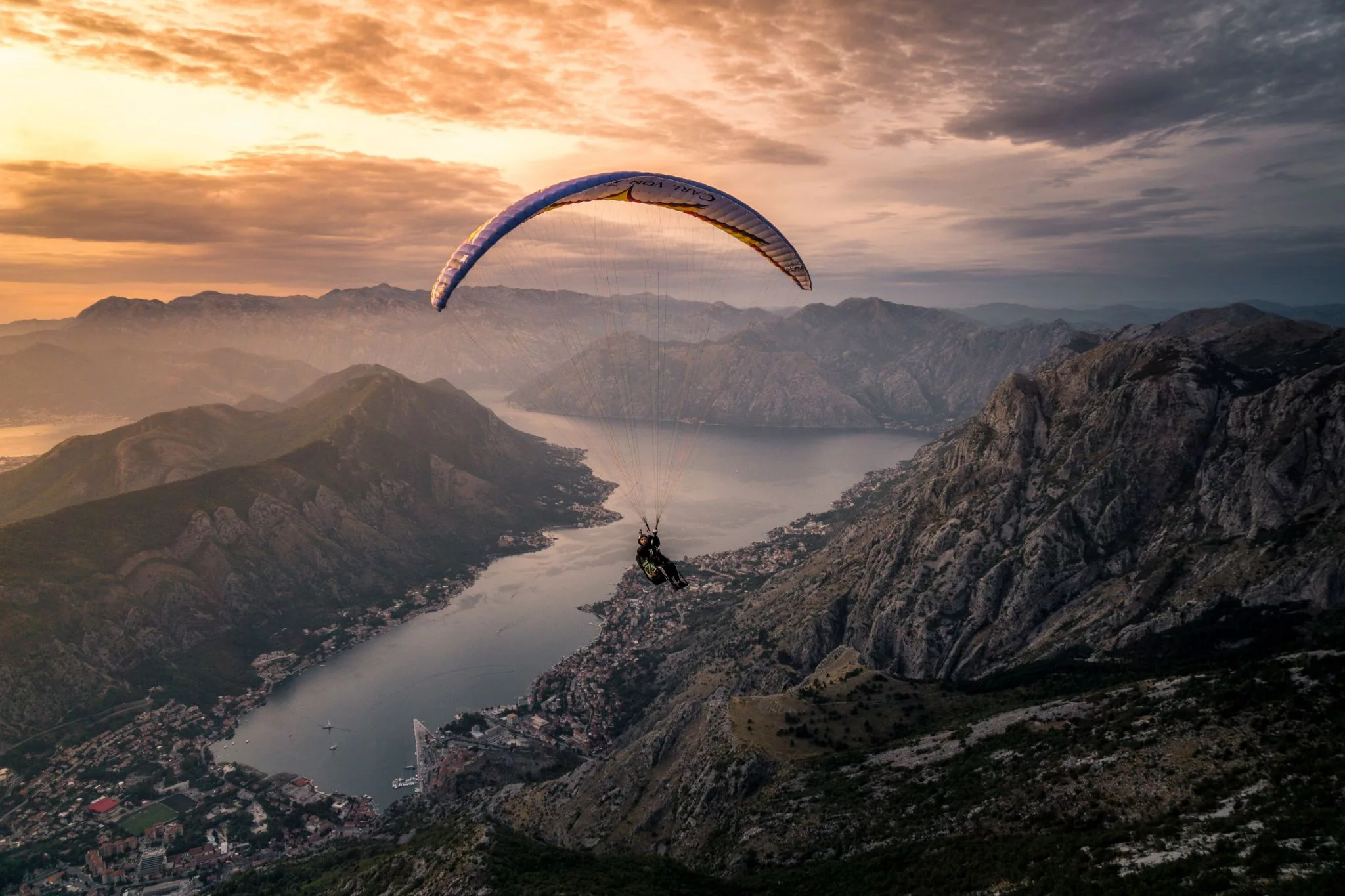 Kotor from the air, Montenegro