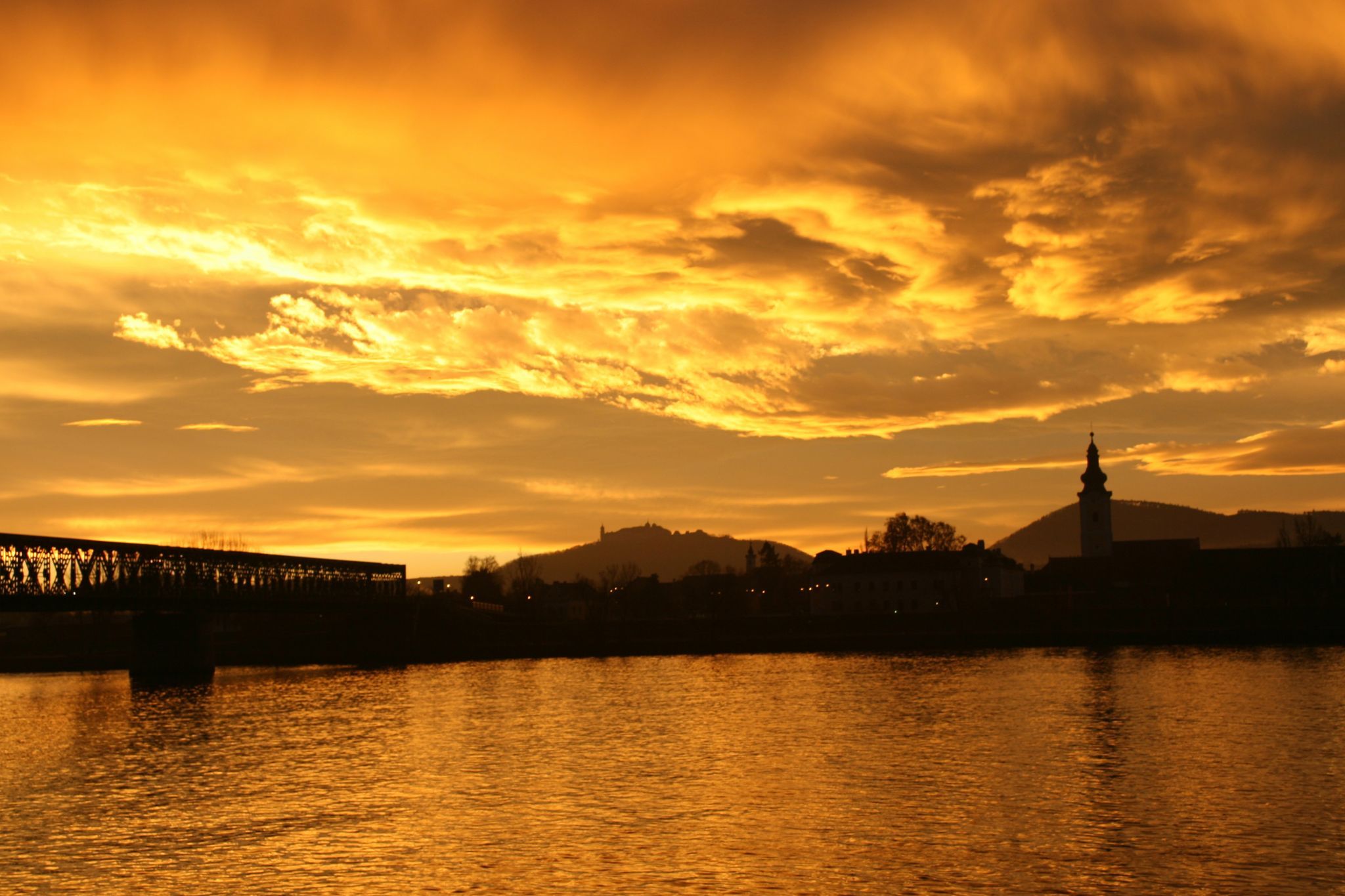 Krems, danube bridge, Förthof roundabout, Austria