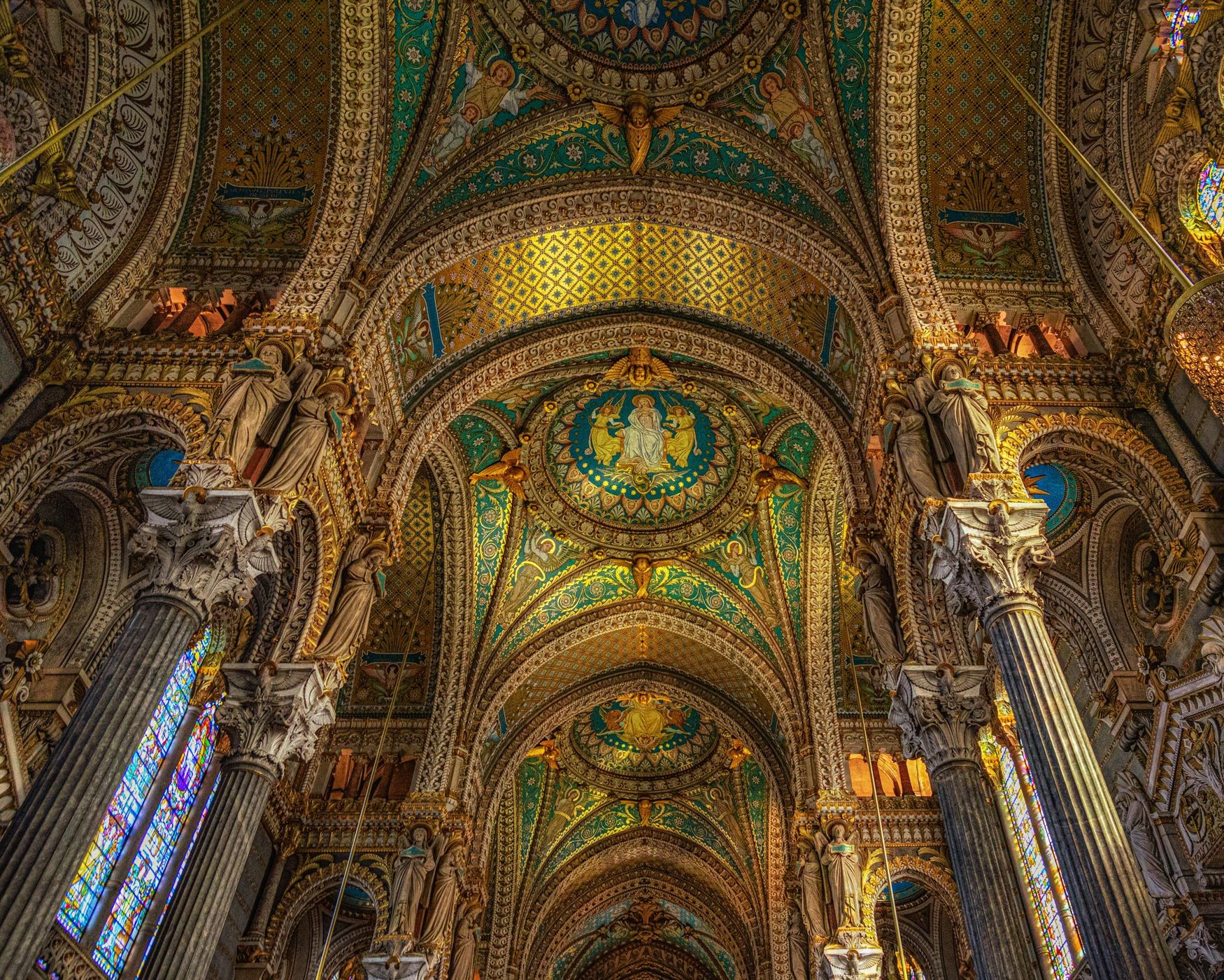 La Basilique Notre Dame de Fourvière, Lyon, France
