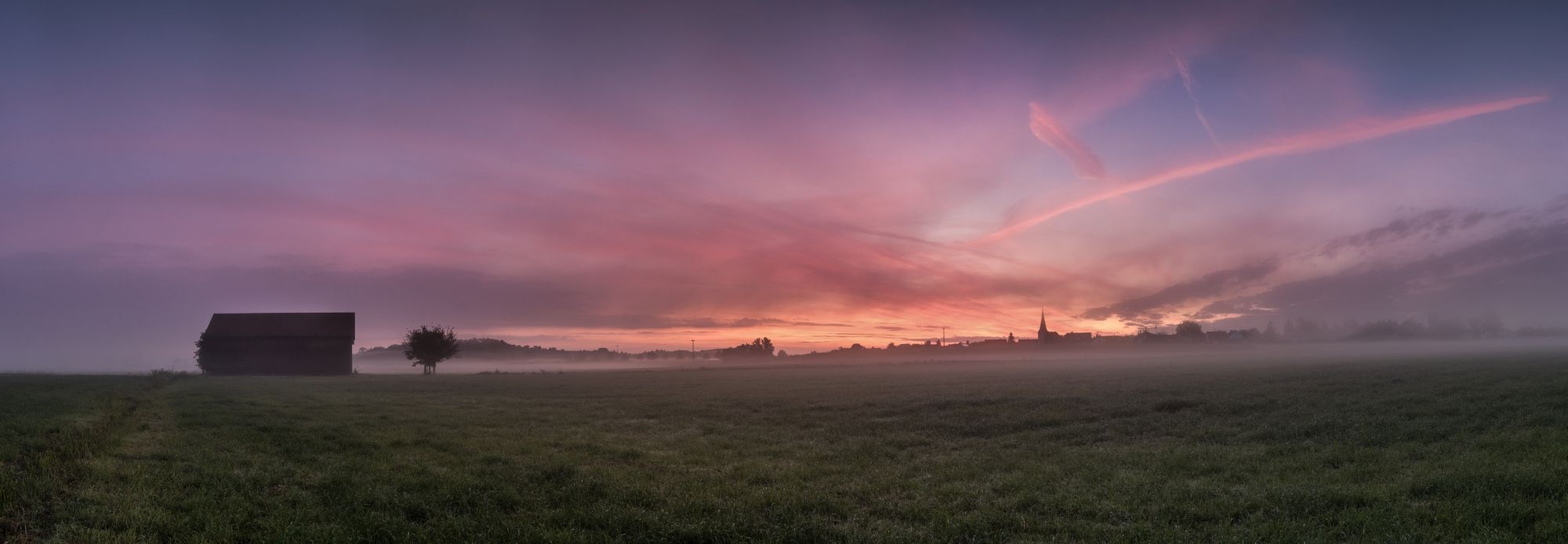 Sunrise over Leerstetten, Germany