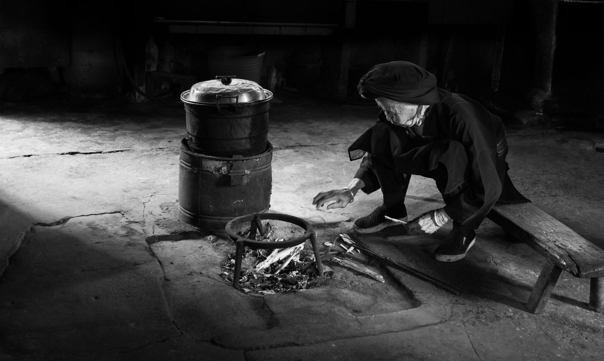 Local people at the village, China