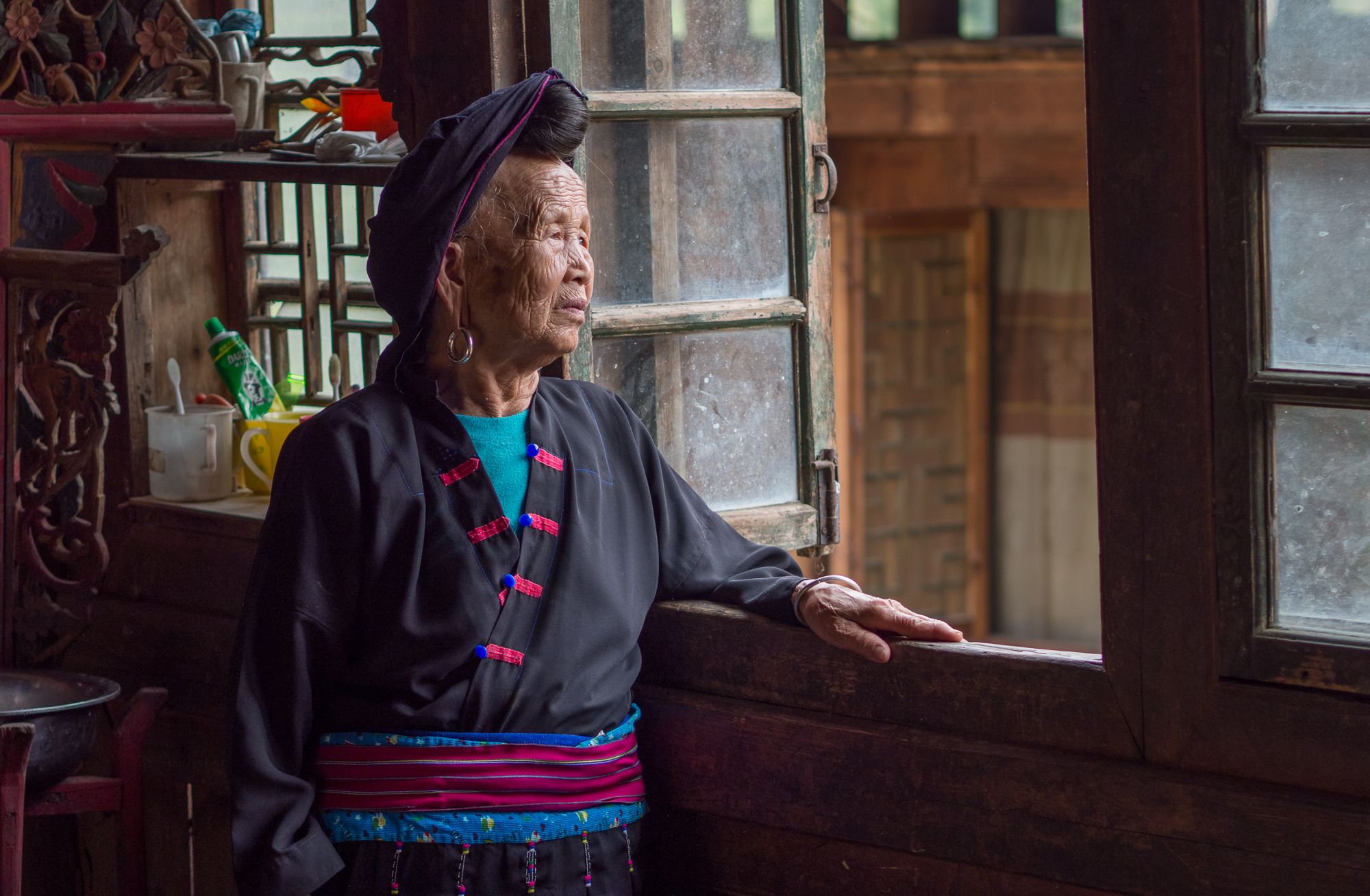 Local people at the village, China