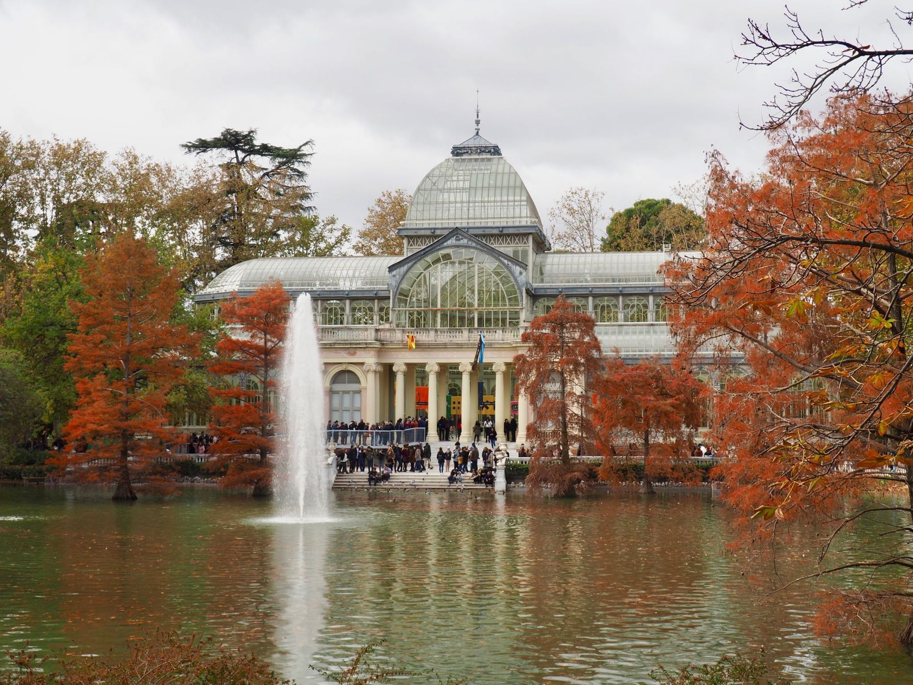 Palacio de Cristal in Parque del Retiro, Madrid, Spain