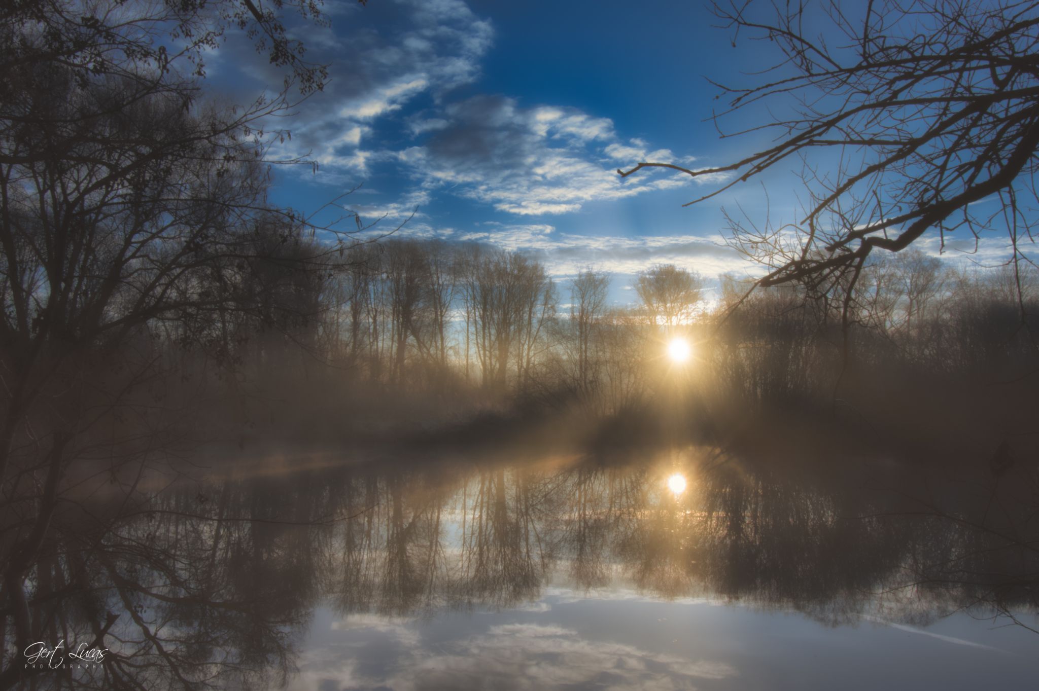 Malakoff - frosty sunrise, Belgium