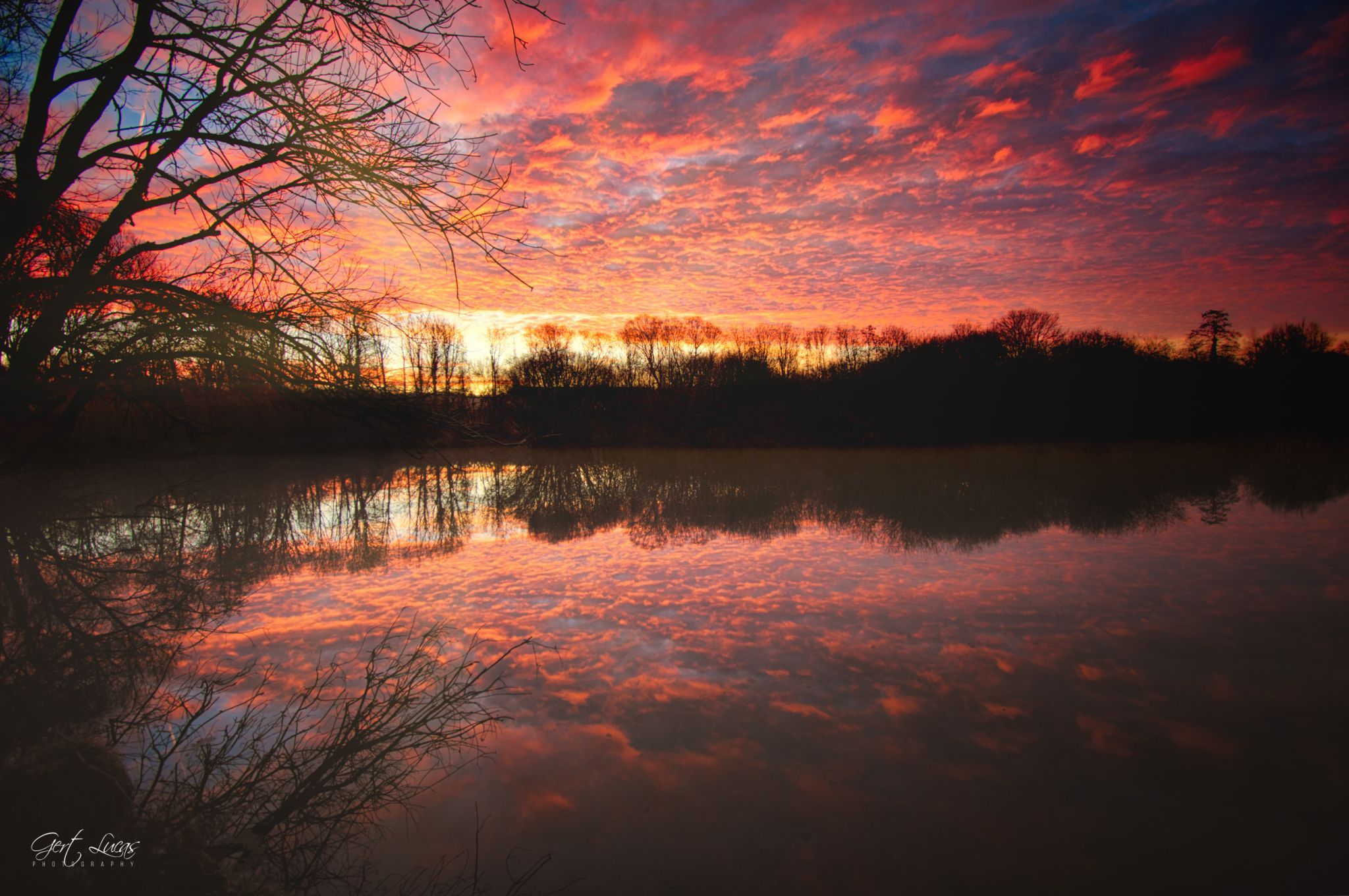 Malakoff - frosty sunrise, Belgium