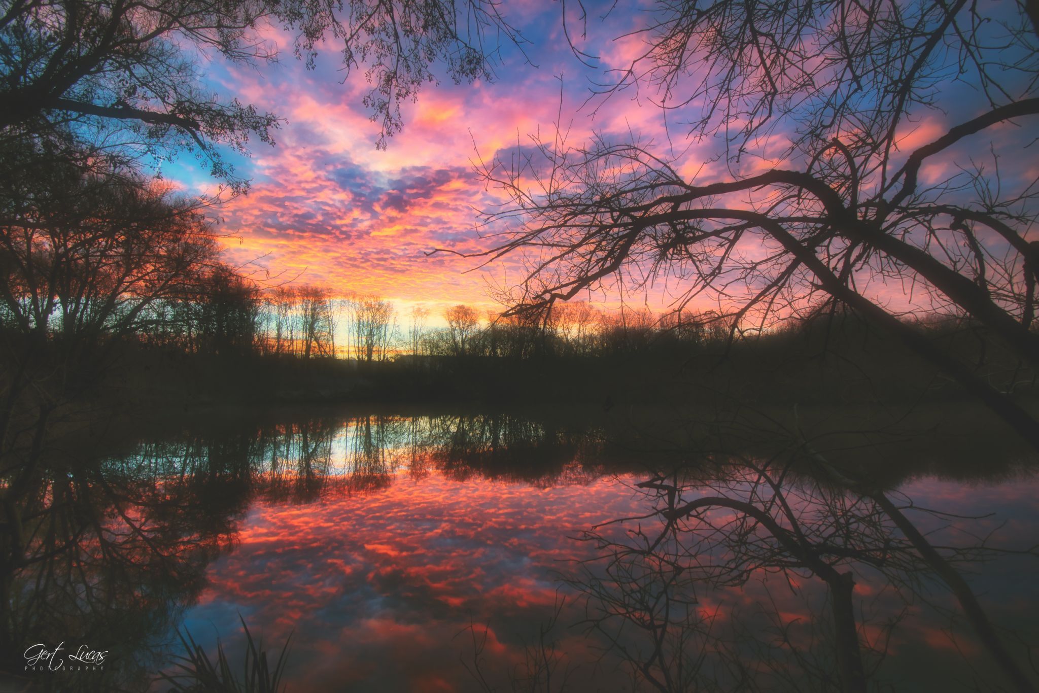 Malakoff - frosty sunrise, Belgium