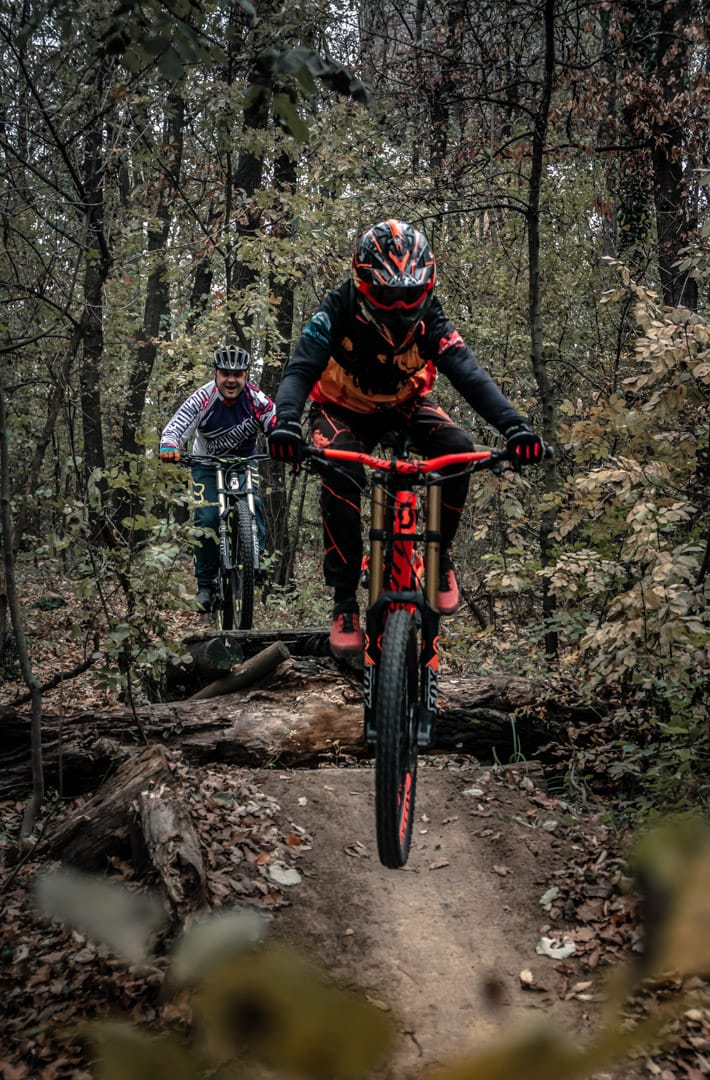 Mtb Action in Belgrade Kosutnjak, Serbia