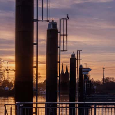 Mülheimer Hafen (harbour), Cologne, Germany