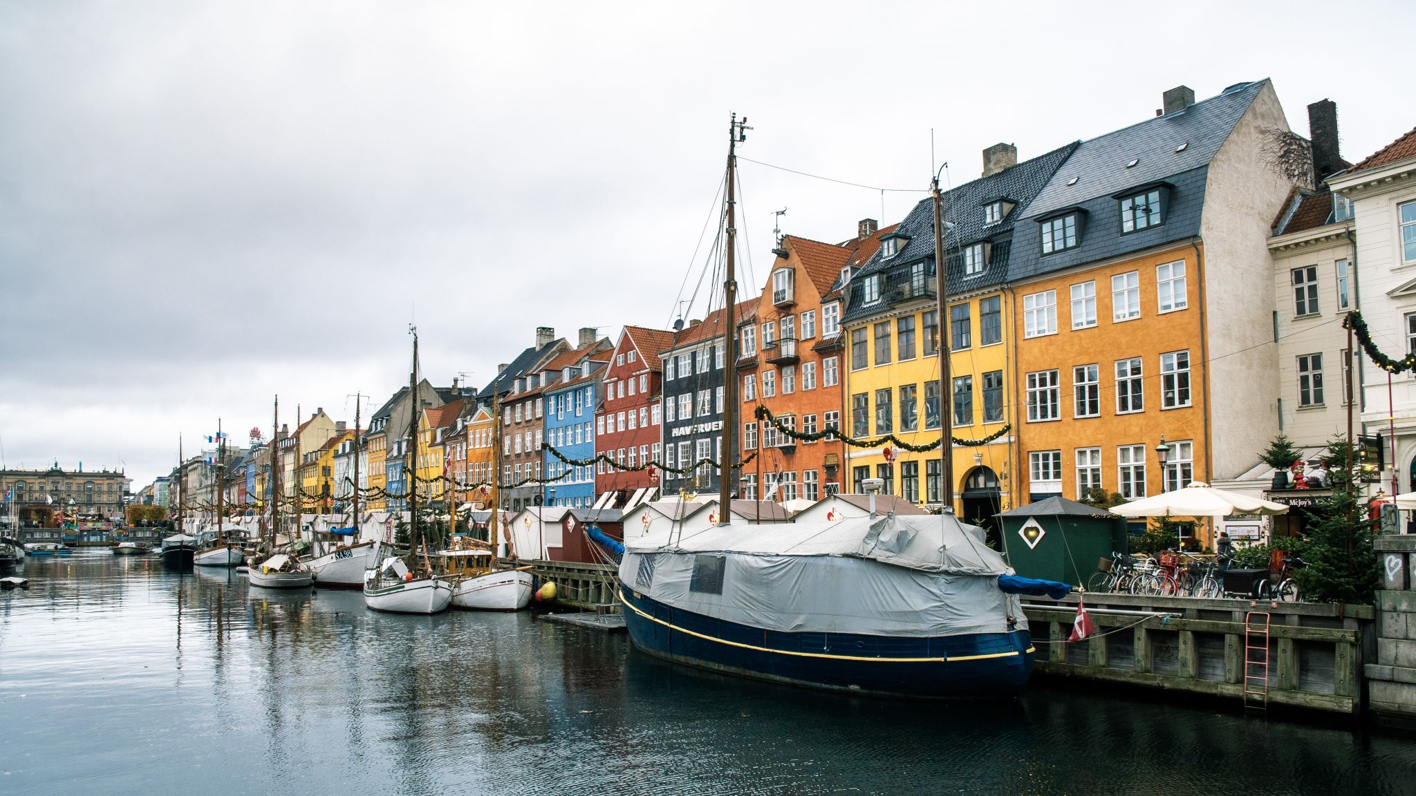 Nyhavn in Copenhagen, Denmark