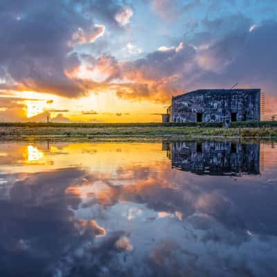 Oddesund abandoned German world war 2 bunkers, Denmark