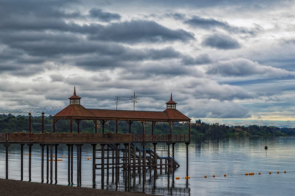 Pier at Lake Llanquihue, Chile