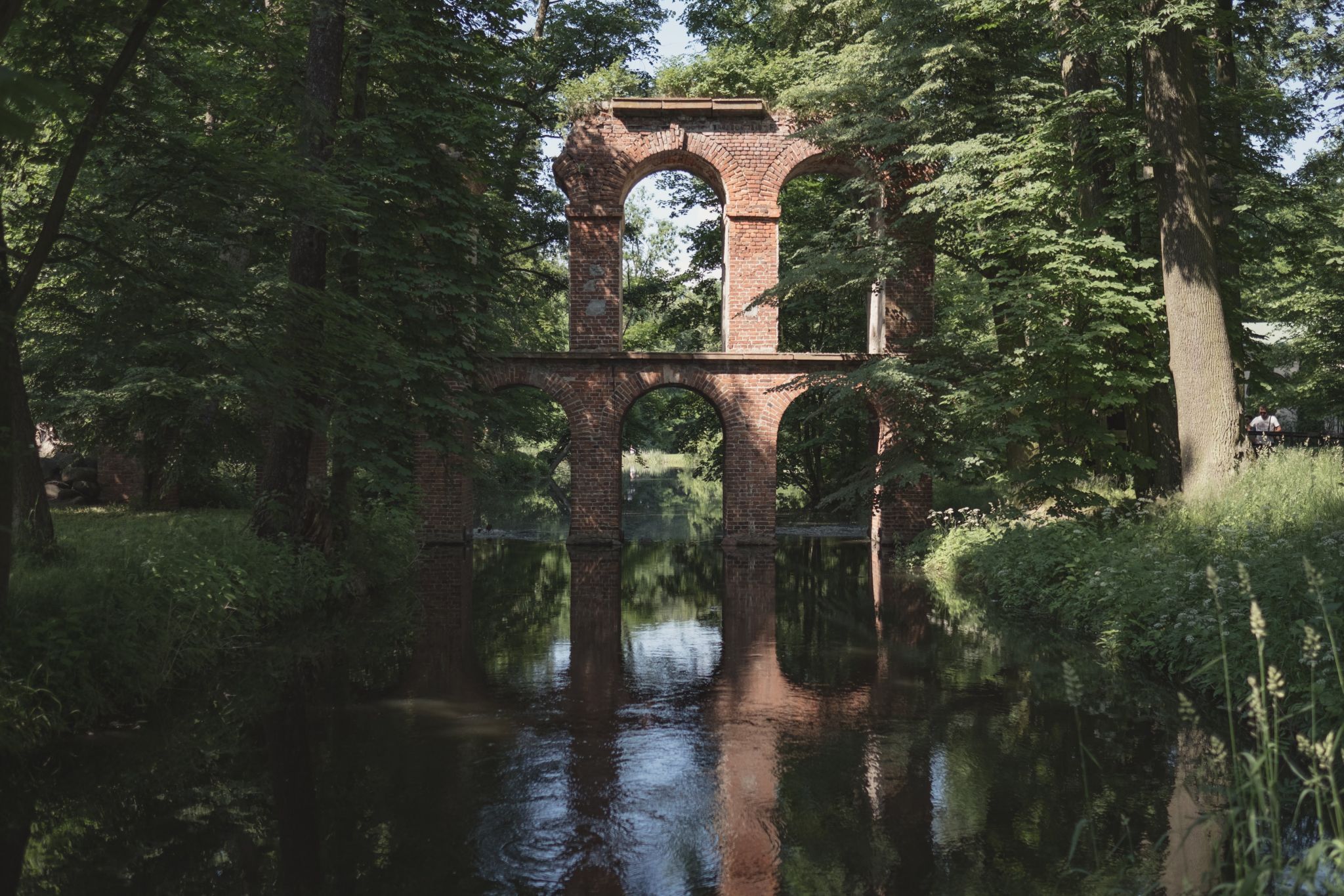 Romantic Park in Arkadia, Poland