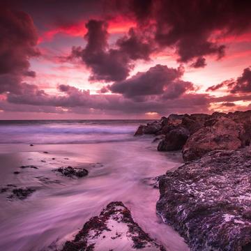 Sorrento Beach, Groin Sunset Perth Western Australia, Australia
