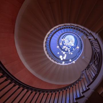 Spiral staircase in Heal & son store., United Kingdom