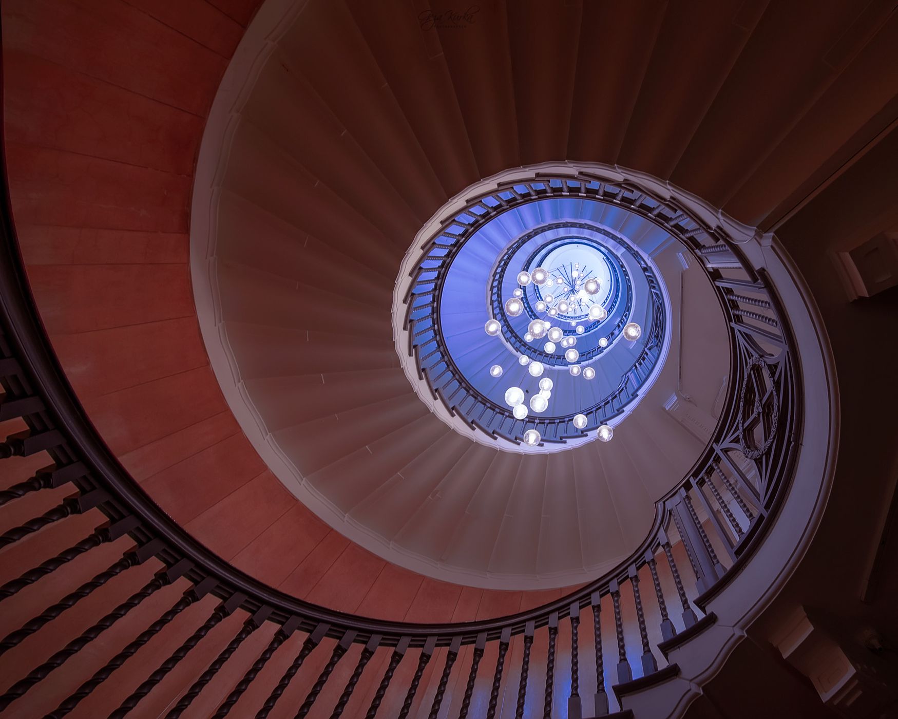 Spiral staircase in Heal & son store, United Kingdom