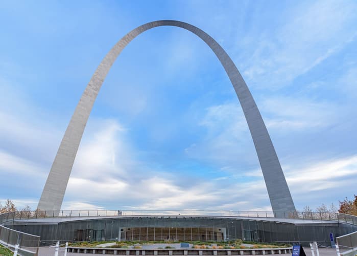 St. Louis Arch reflection pond