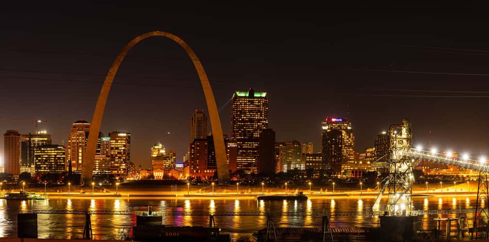 St. Louis Gateway Arch from Malcolm W. Martin State Park
