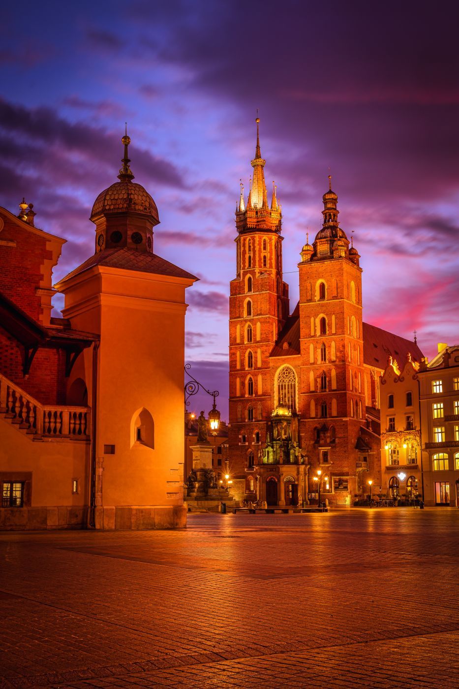 St. Mary's Basilica and St. Adalbert's Church in Kraków, Poland