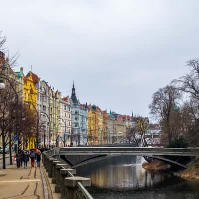 Street next to the National Theatre, Czech Republic