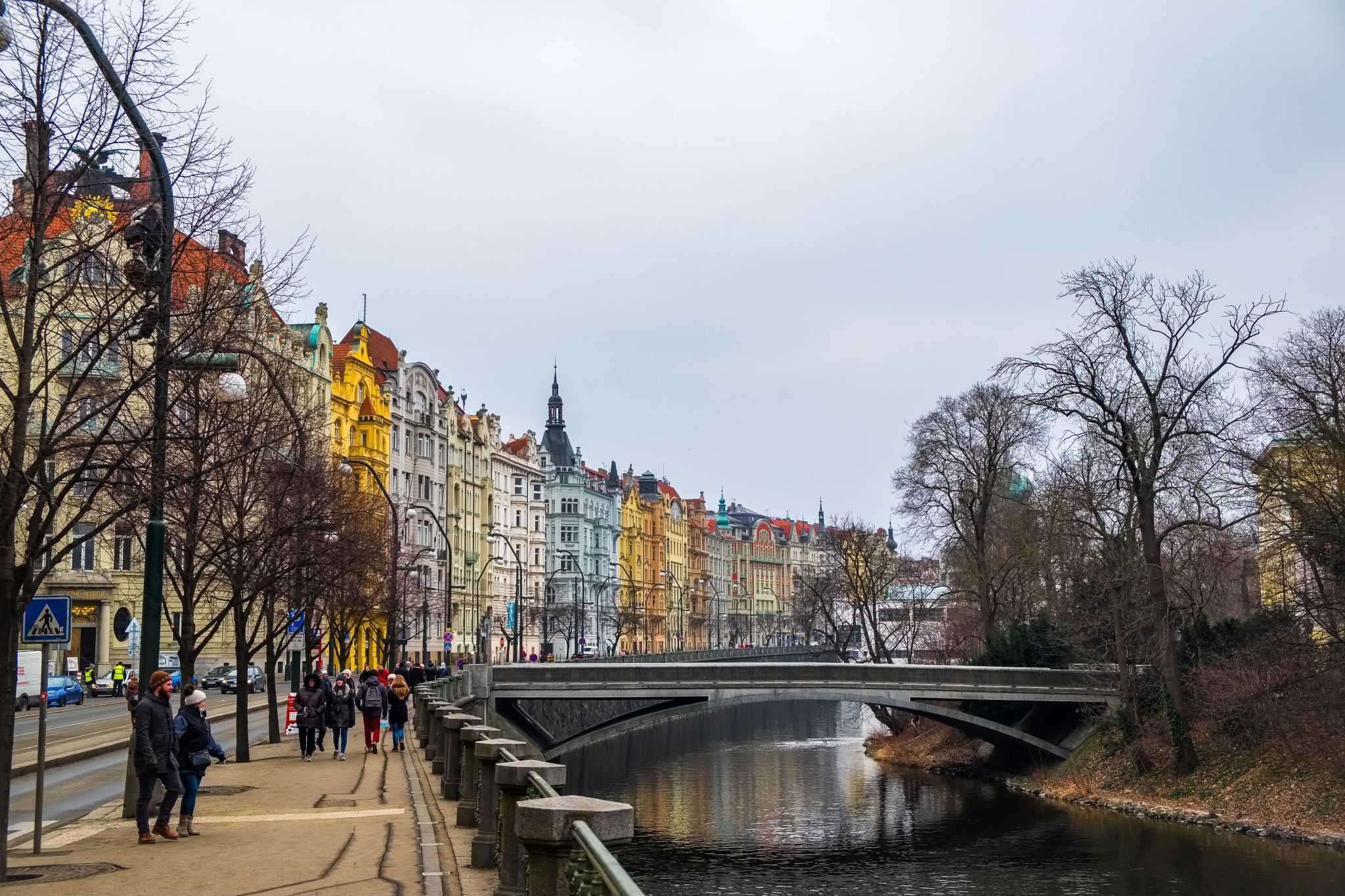 Street next to the National Theatre, Czech Republic