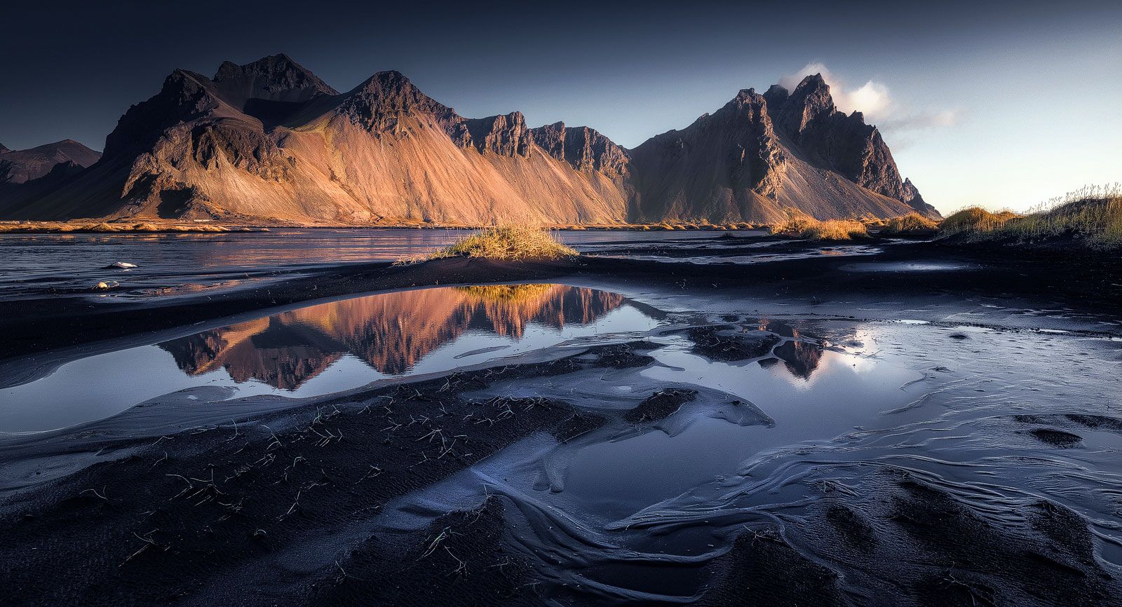 Vestrahorn from the beach, Stokkness, Iceland