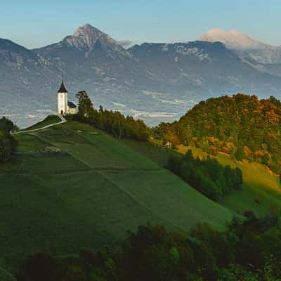 The church St. Primoz, Jamnik, Slovenia