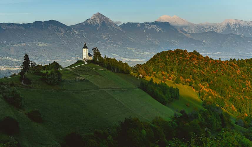 The church St. Primoz, Jamnik
