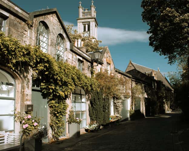 The lovely Circus lane, Edinburgh
