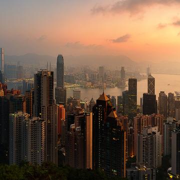 The Victoria Peak - Hong Kong Island - Sunset, Hong Kong