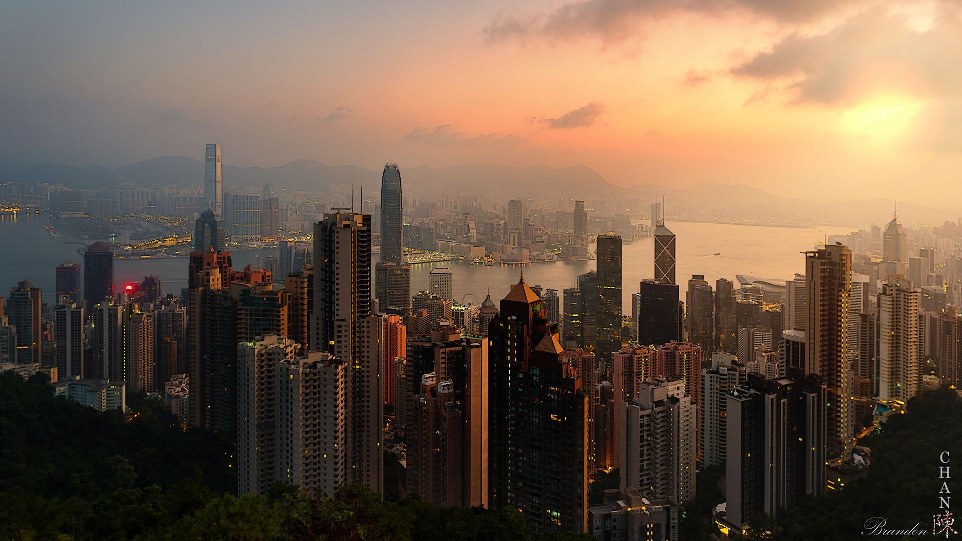 The Victoria Peak - Hong Kong Island - Sunset, Hong Kong