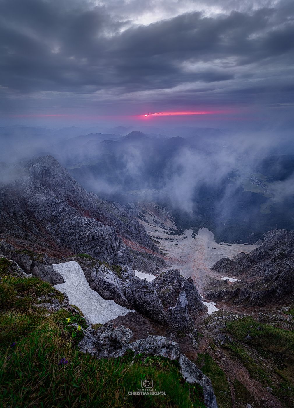 Top view of Schneeberg, Austria