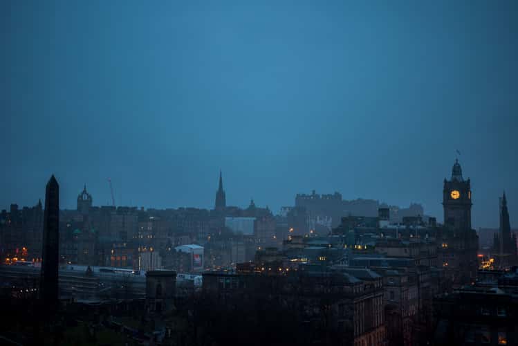 View over Edinburgh from Calton Hill
