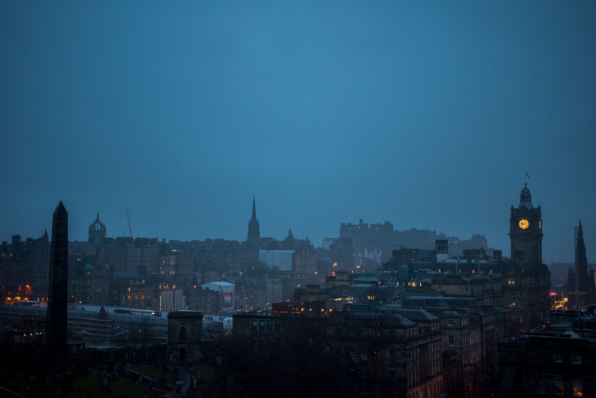View over Edinburgh from Calton Hill, United Kingdom