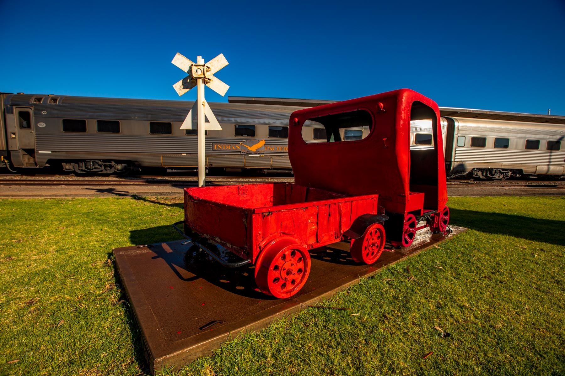 Vintage moterised hand car Broken Hill NSW, Australia