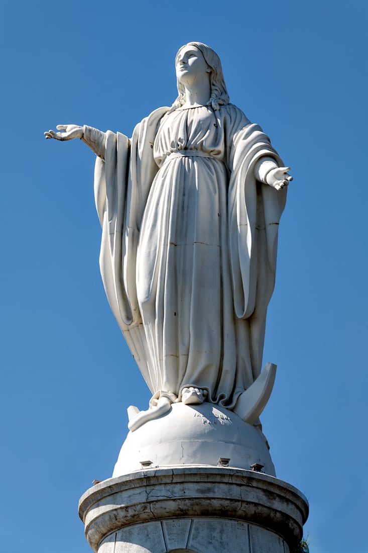 Virgen on the San Cristobal Hill, Chile