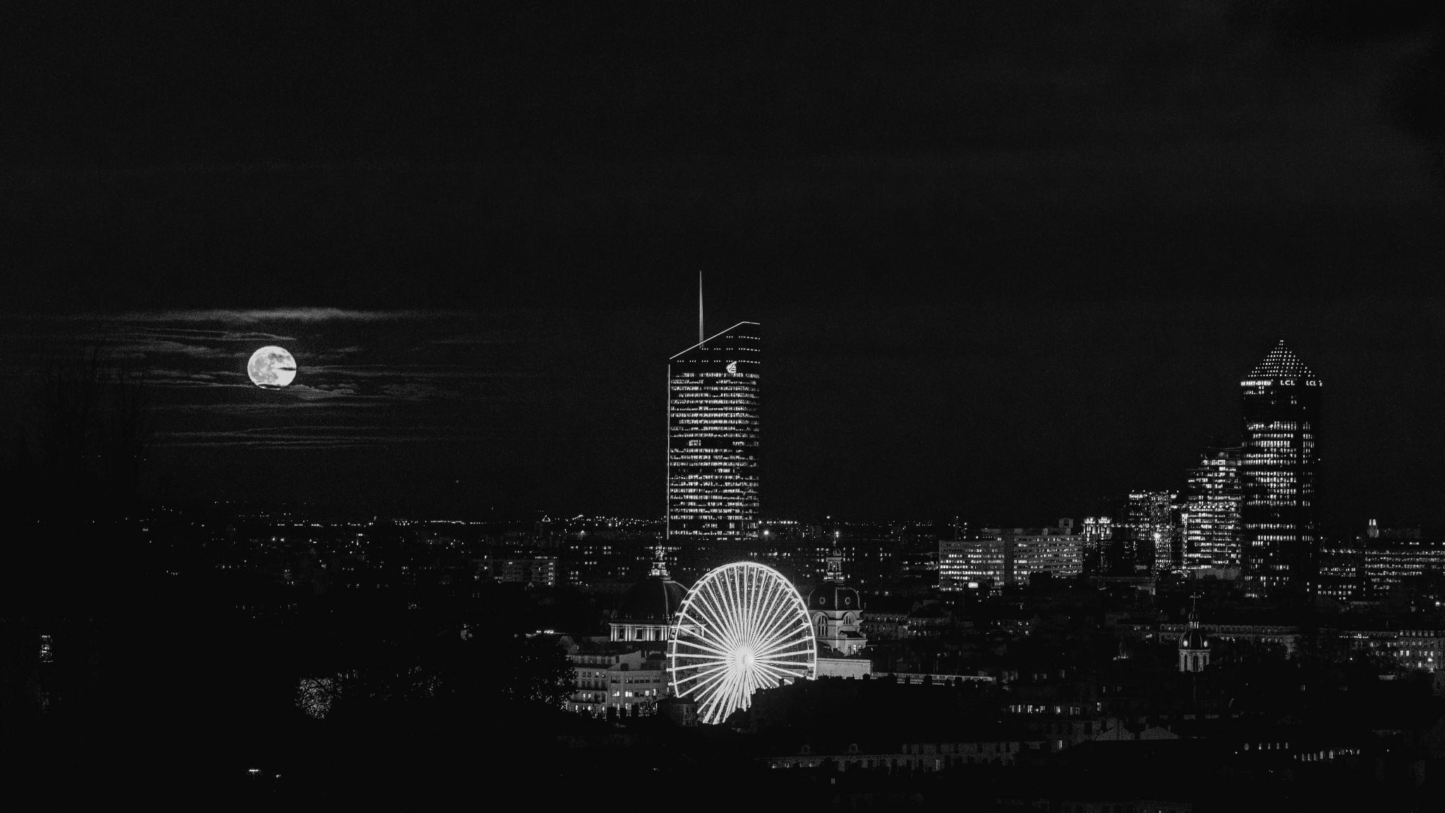 Vue sur Part Dieu, France