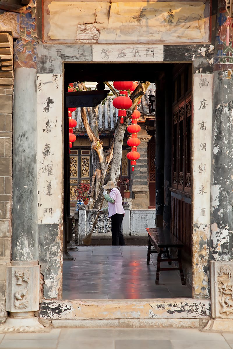 Altes traditionelles chinesisches Wohnhaus, China