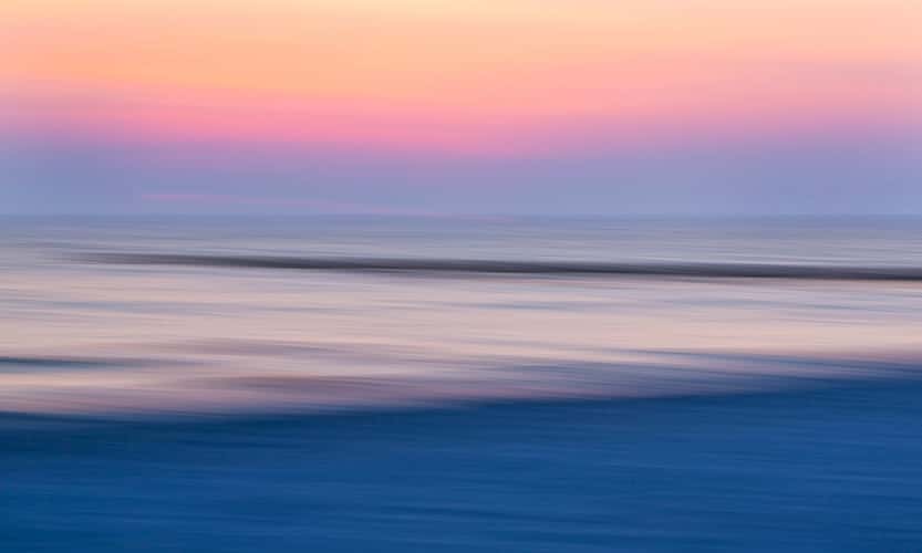 Blue morning at the Baltic Sea