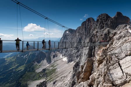 Bridge on the Dachstein Glacier