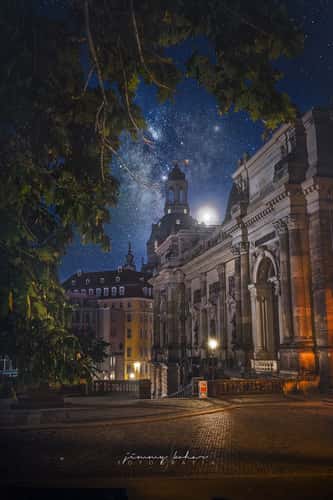 Domes at blue hour, Dresden