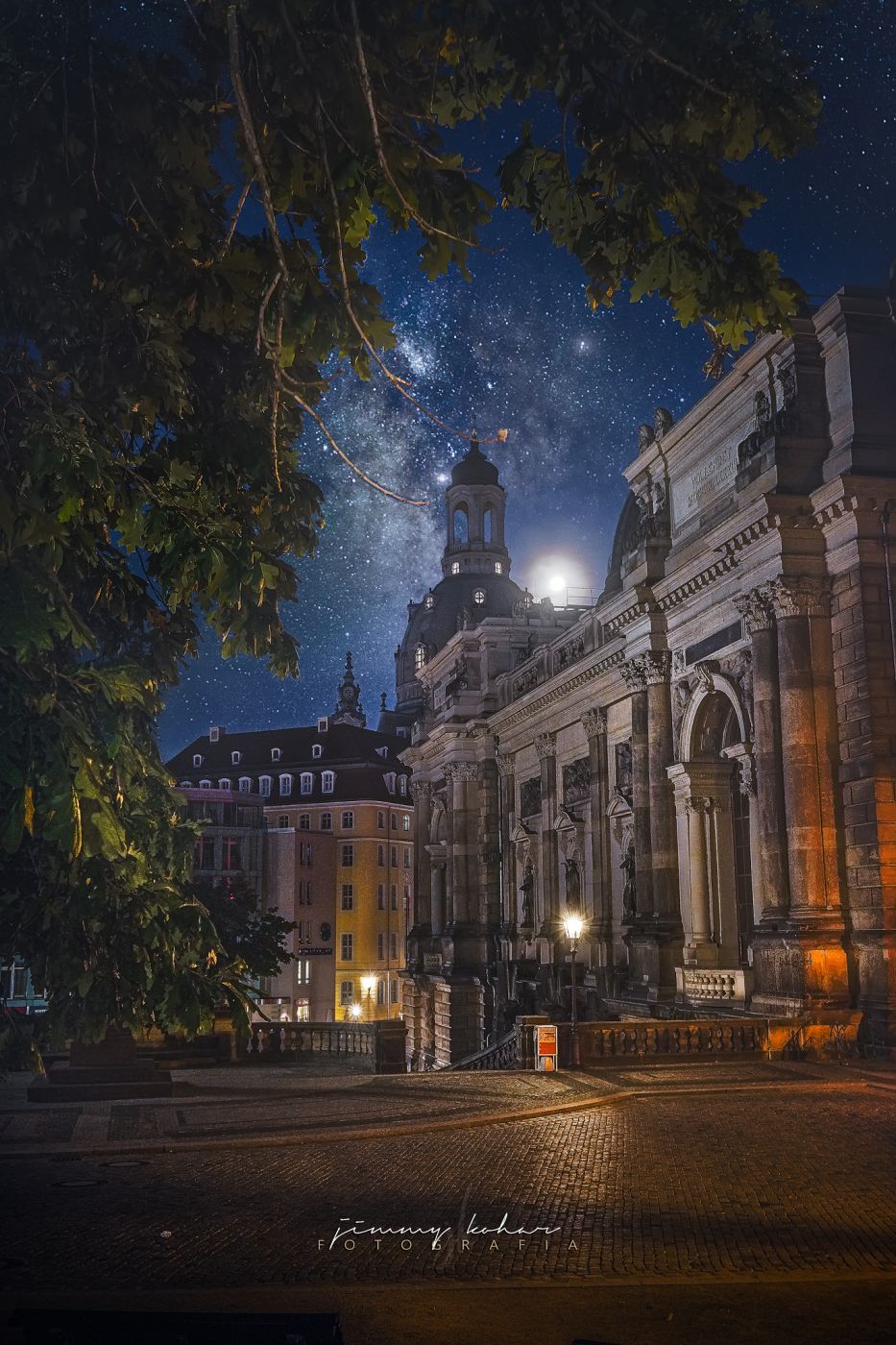 Domes at blue hour, Dresden, Germany