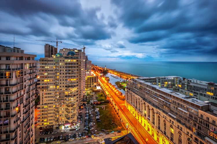 City view and Black Sea