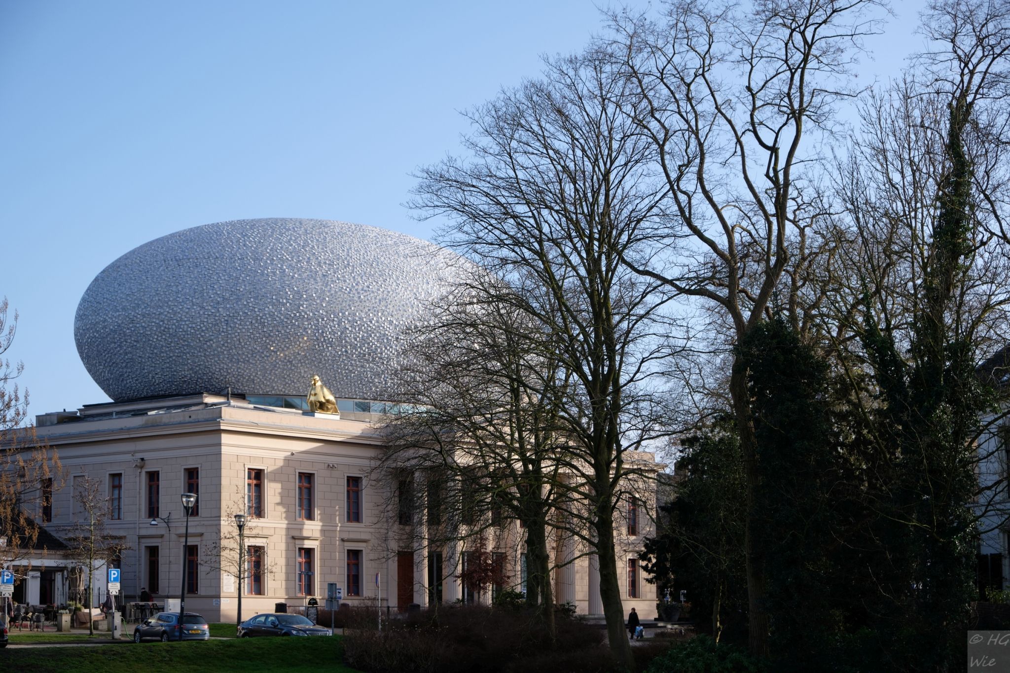 Dach auf dem Museum in Zwolle, Netherlands