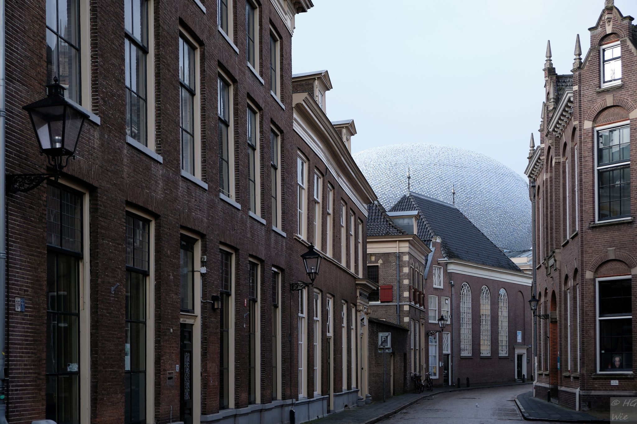 Dach auf dem Museum in Zwolle, Netherlands